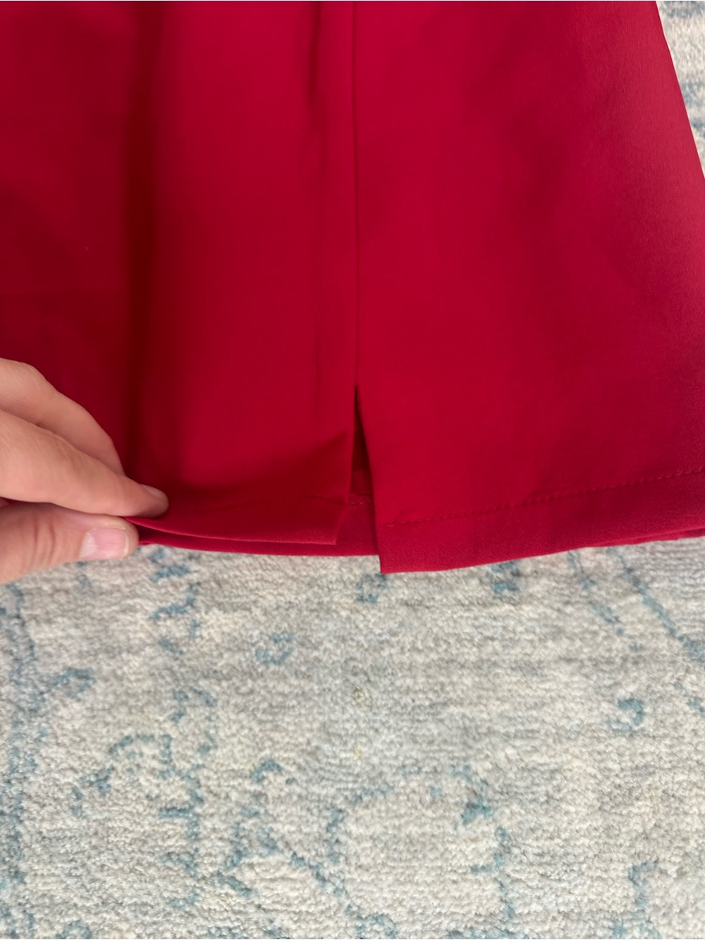 NWT Lulus Red Satin Mini Dress Small Bow Tie Straps Christmas Holiday Party - Picture 6 of 7